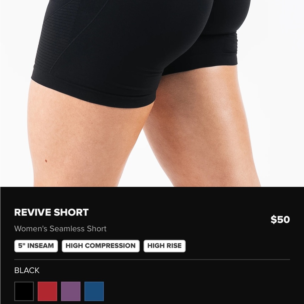 Alphalete Black Bike Shorts Revive
